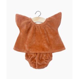 Ensemble Mazarine et culotte charlotte velours marsala minikane