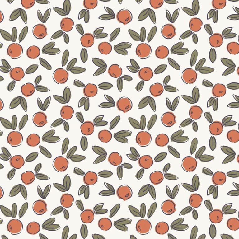 Motif fleurs d'oranger