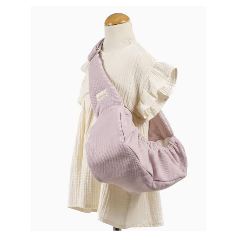 Porte poupée hamac nid d'abeille pétale minikane babies