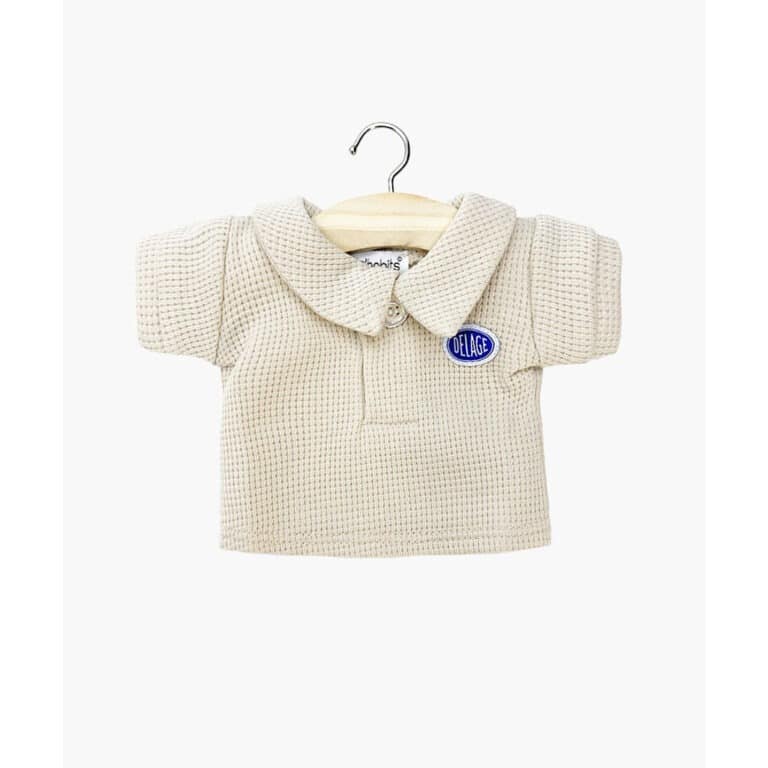 Polo Paul En Nid D'Abeille - Lin - Pour Poupée Gordis Minikane