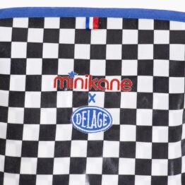 poussette racing damier noir et blanc minikane