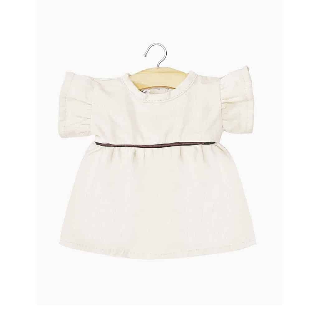 Robe en milleraie daisy écru minikane