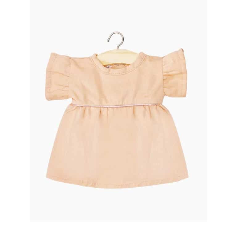 Robe daisy milleraie saumon pour poupée minikane gordis
