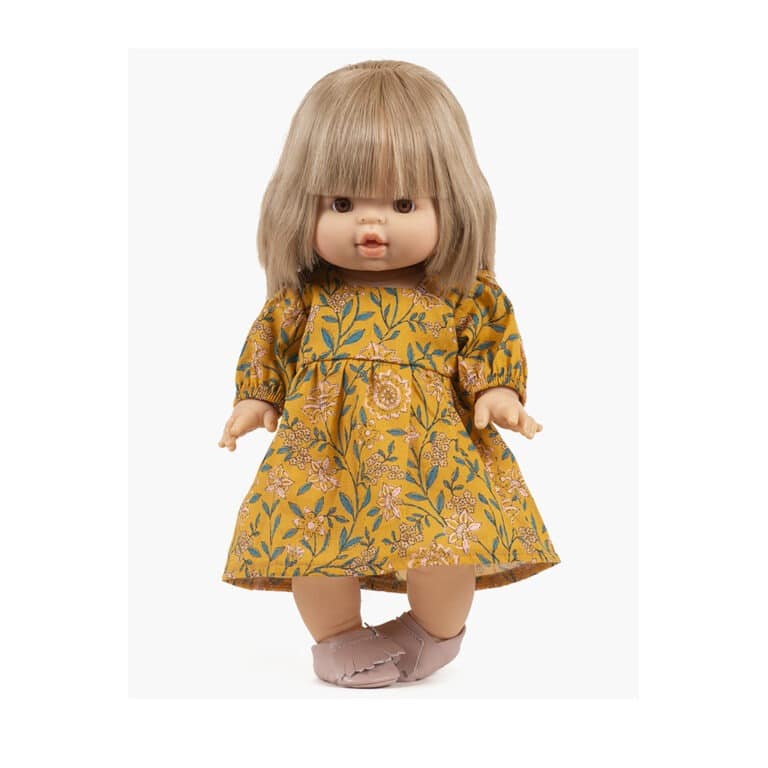 Robe fiona fleurs en liane pour poupées minikane