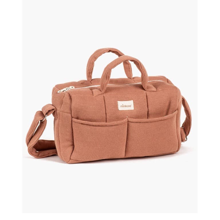 sac à langer nid d'abeille cassonade minikane