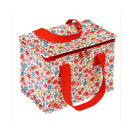 sac repas isotherme petites fleurs rl sur fond blanc