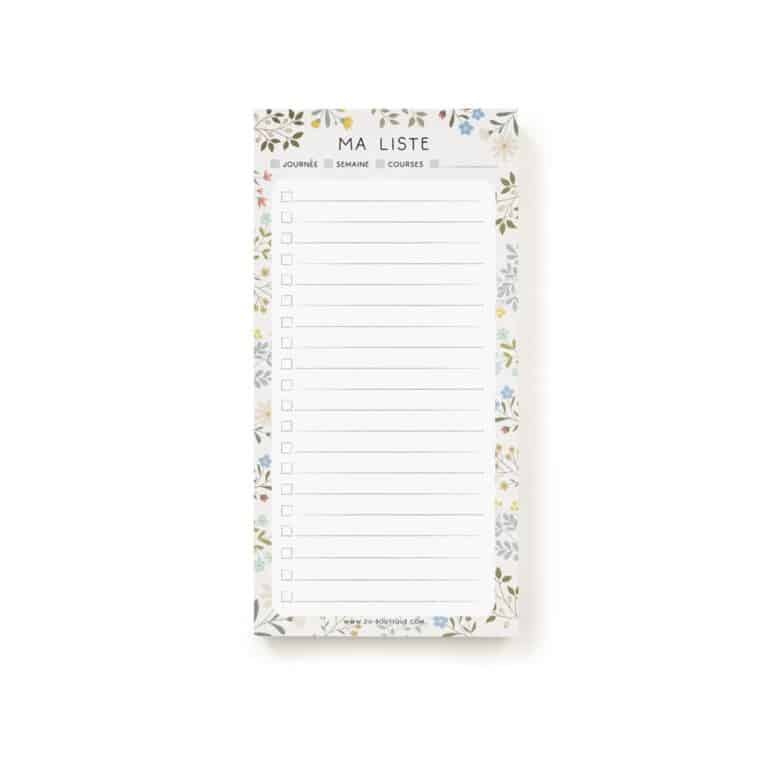 bloc notes printemps zü