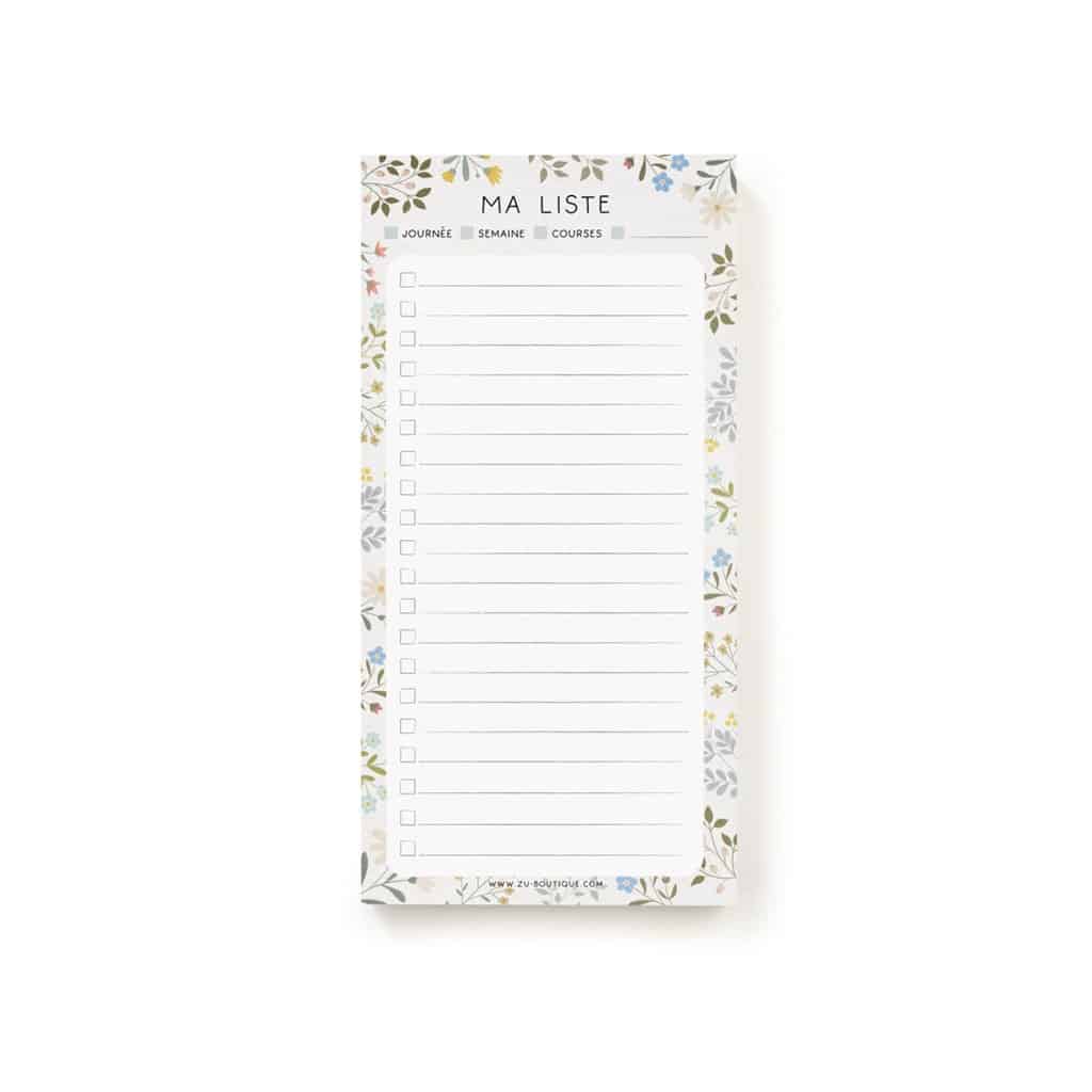 bloc notes printemps zü