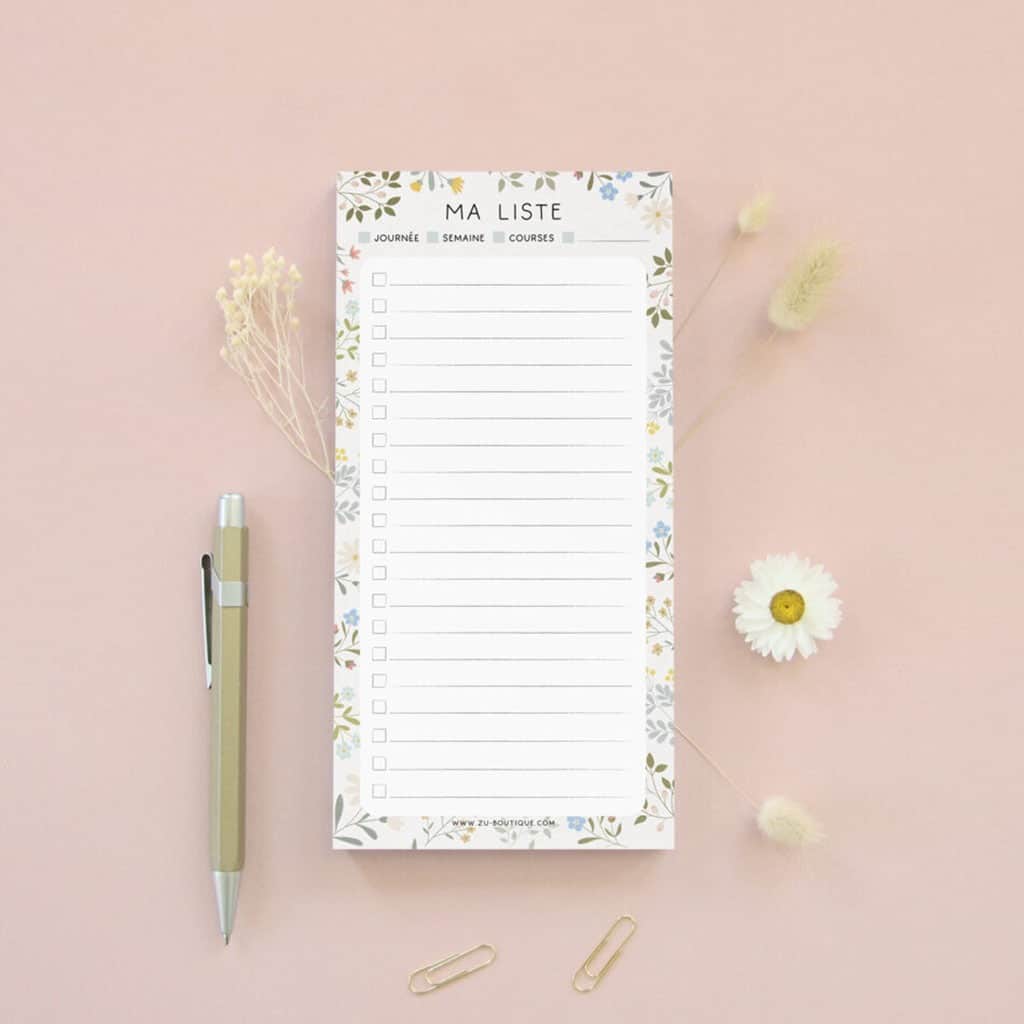 bloc notes printemps zü