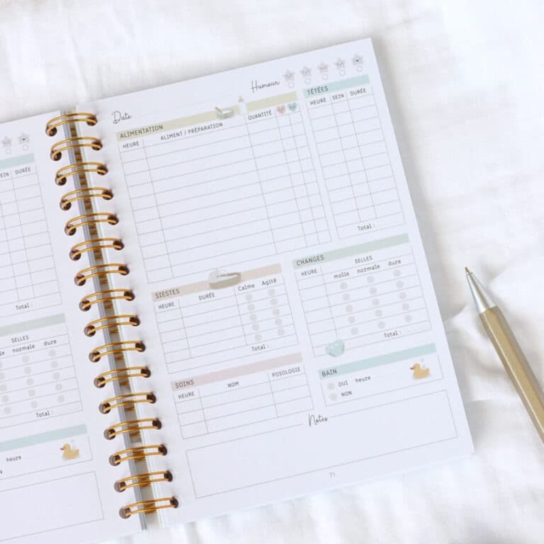 Carnet de suivi de bébé zü