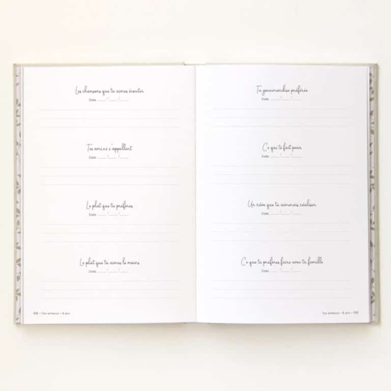 Livre ton histoires, tes 10 premières années zü