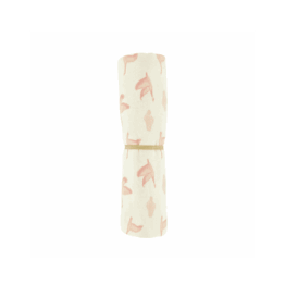 un grand lange birdy Baubels, vue de face sur fond blanc