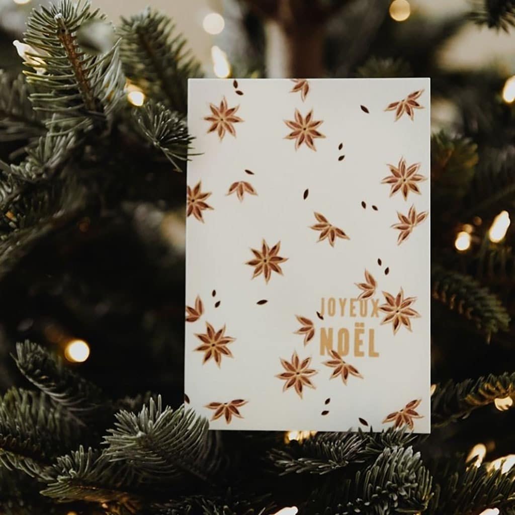 Carte joyeux noël bonjour little