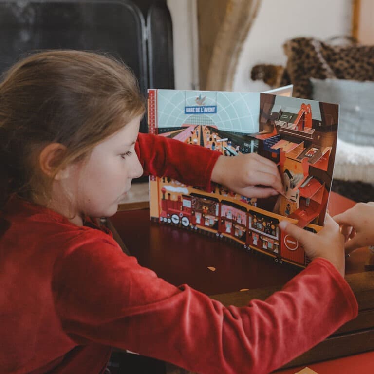 calendrier de l'avent train ambiance fille