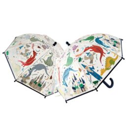 parapluie couleurs changeantes dragons floss&rock sur fond blanc