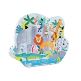 puzzle 40 pièces animaux de la jungle floss&rock sur fond blanc
