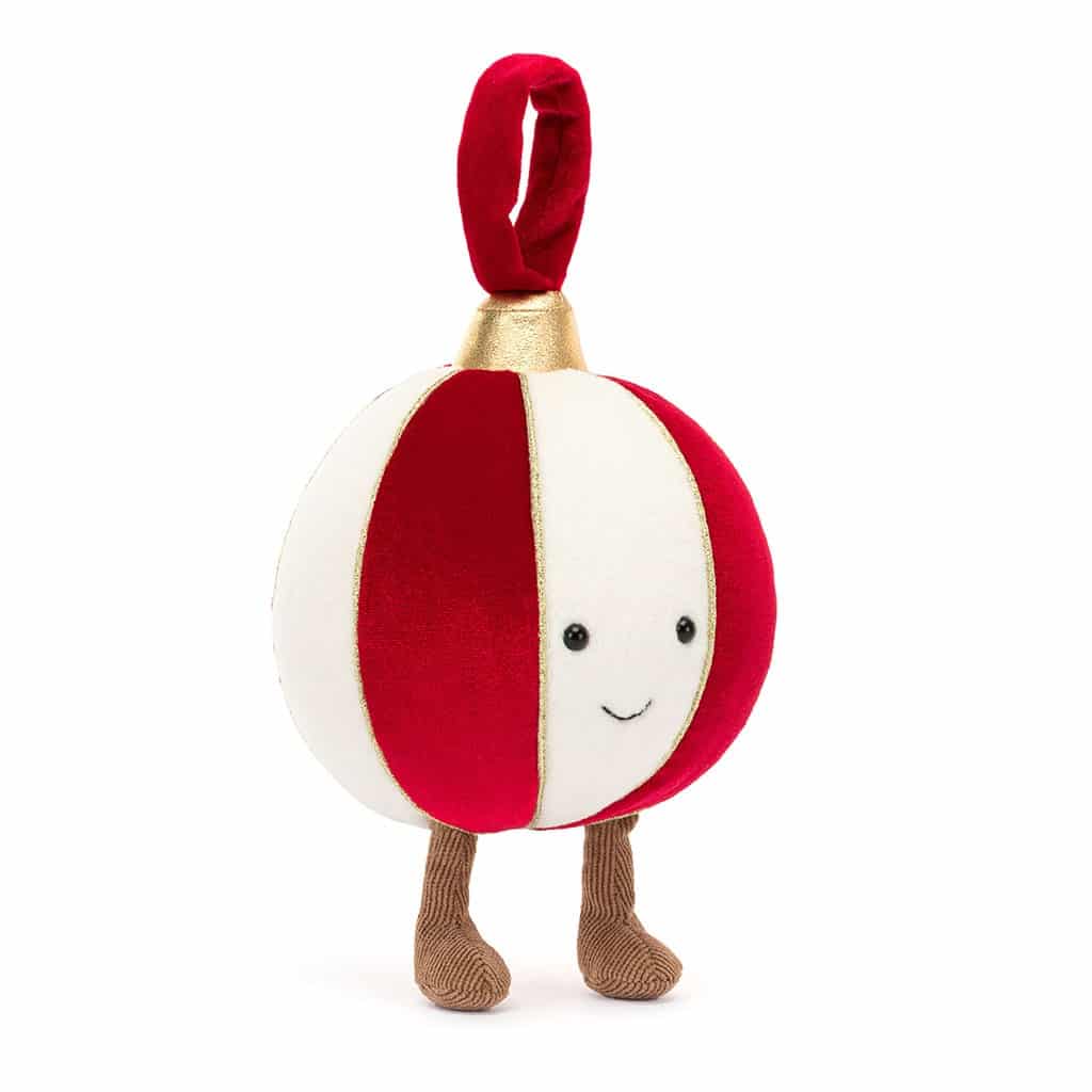 doudou boule de noël vue suspension