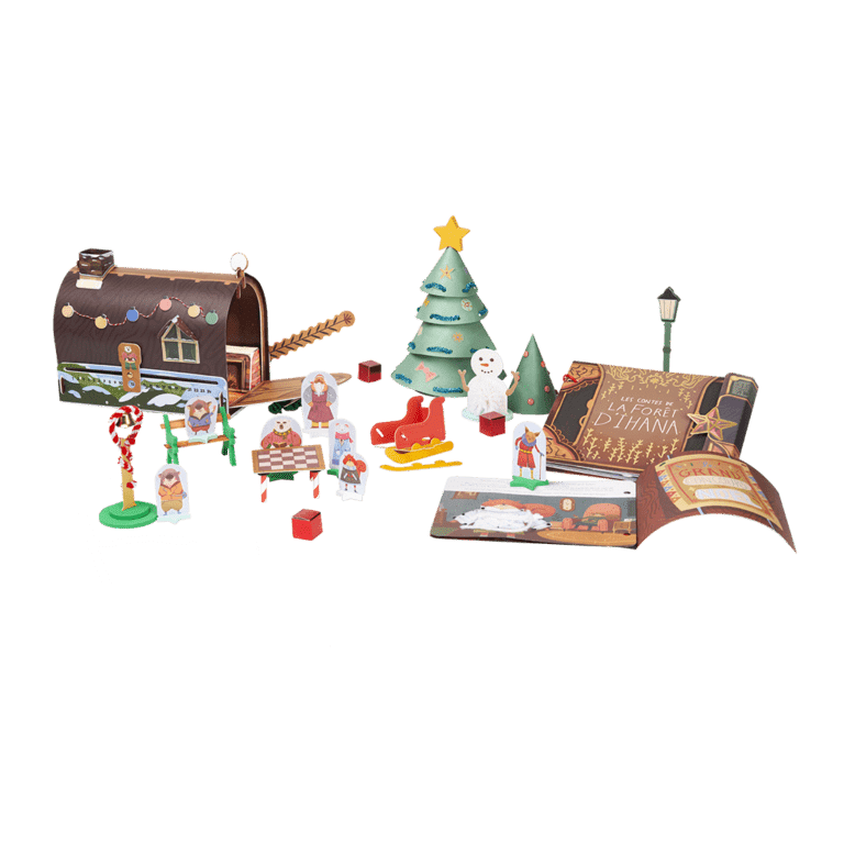 calendrier avent pandacraft fond blanc hors boite