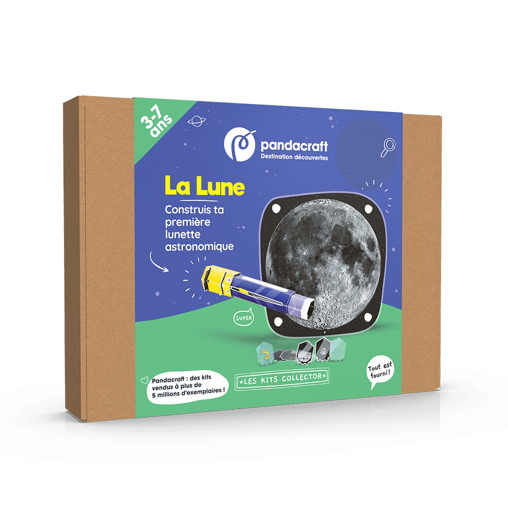Kit collector éducatif pandacraft la lune