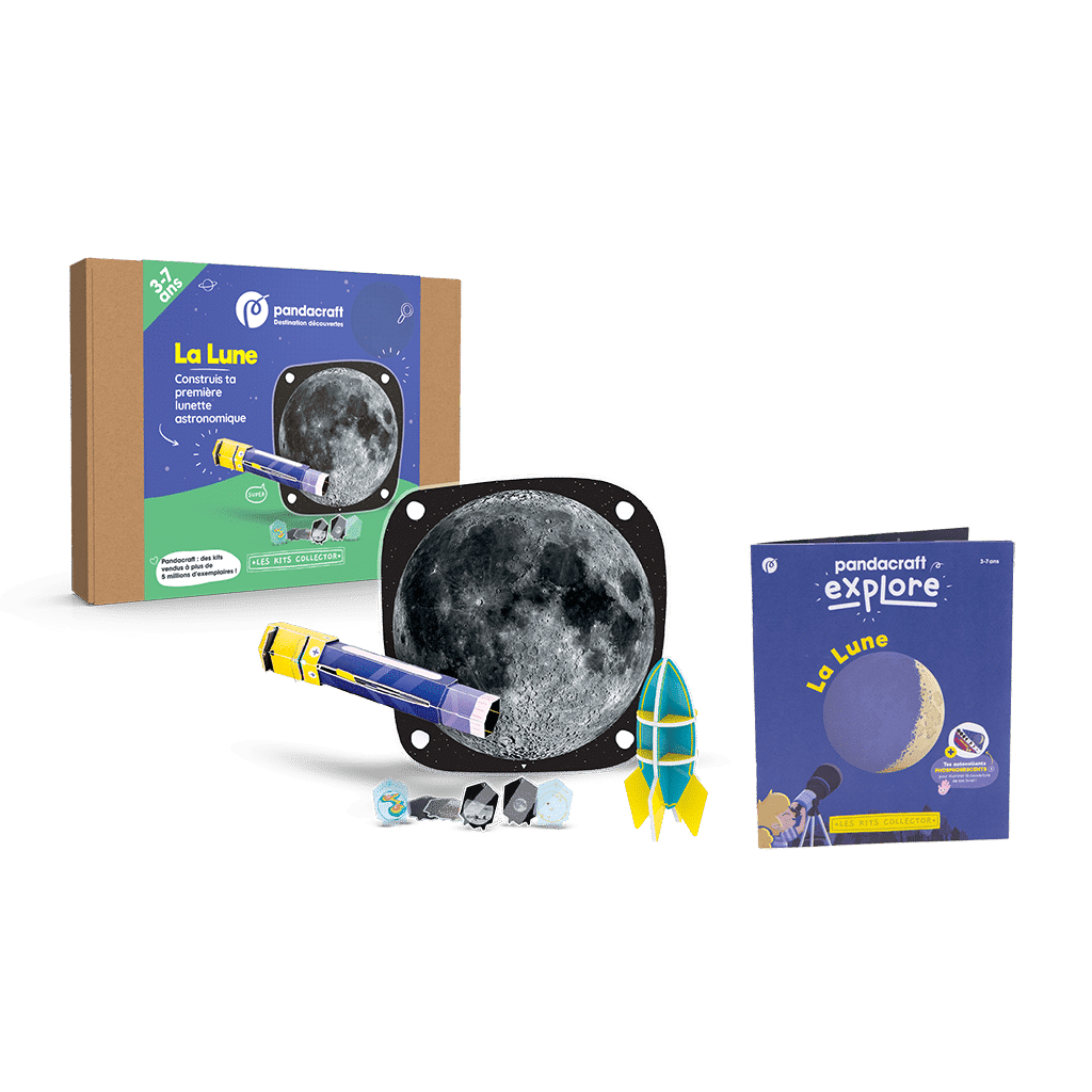 Kit collector éducatif pandacraft la lune