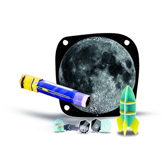 Kit collector éducatif pandacraft la lune