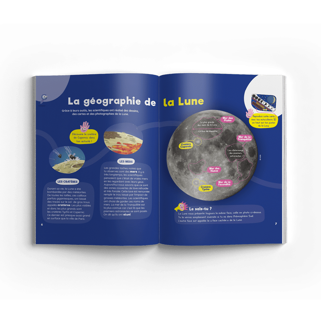 Kit collector éducatif pandacraft la lune