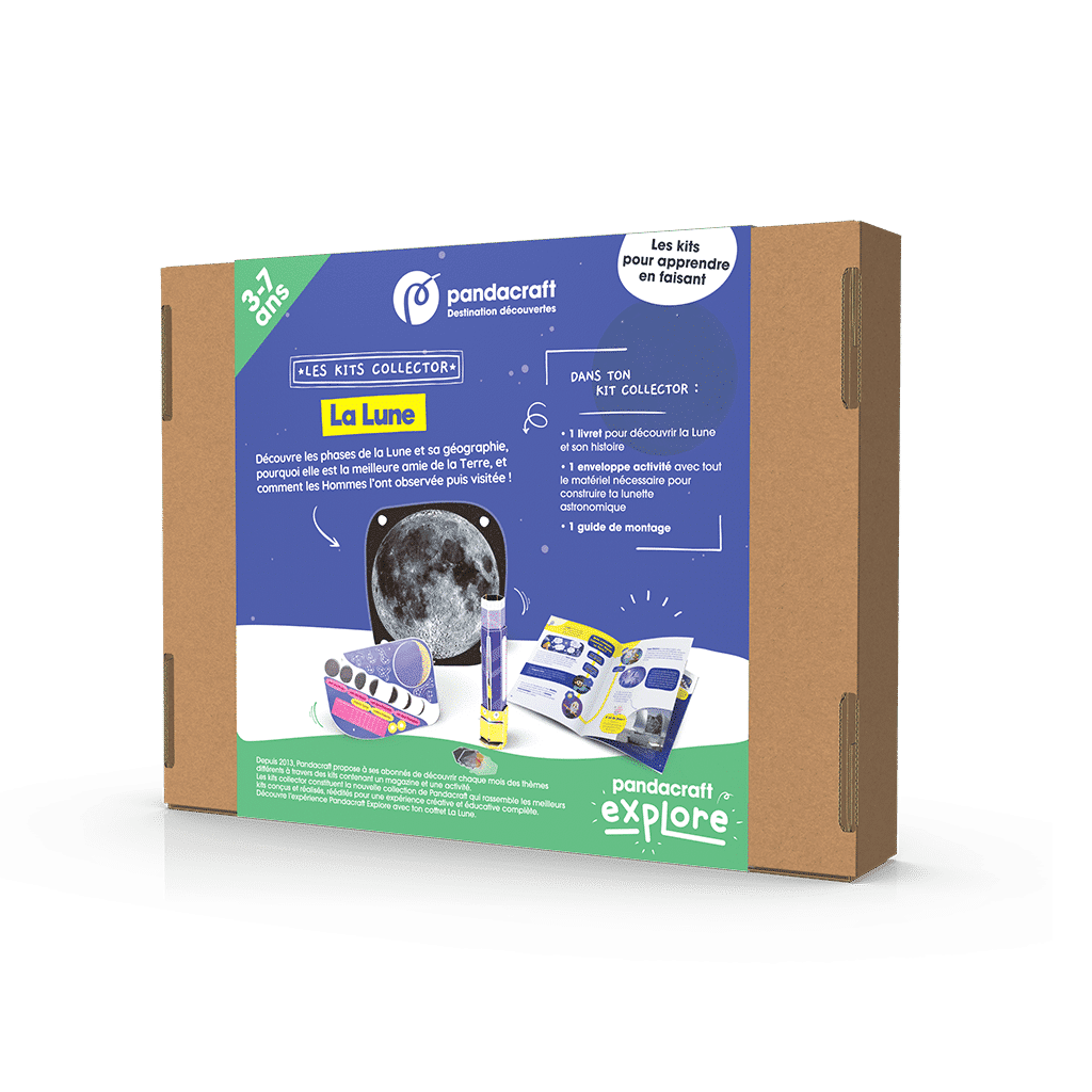 Kit collector éducatif pandacraft la lune