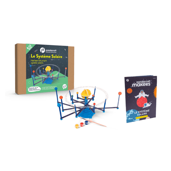 kit collector éducatif pandacraft le système solaire