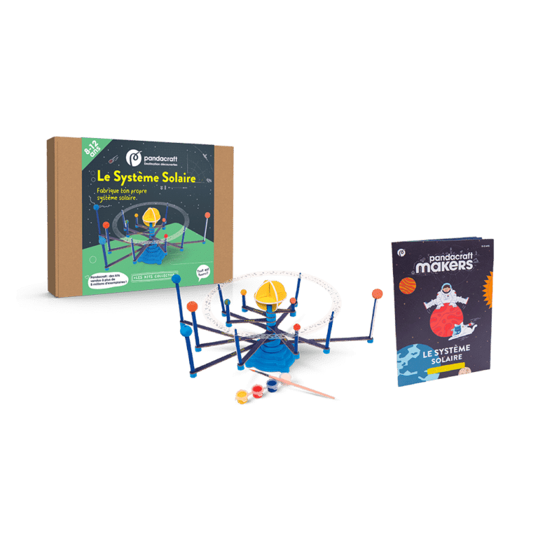kit collector éducatif pandacraft le système solaire