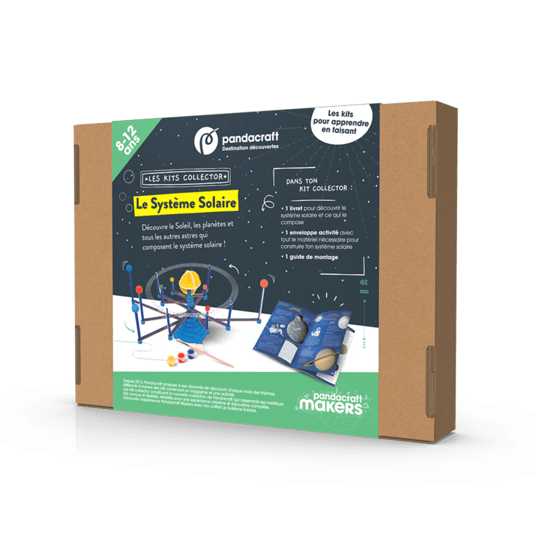 kit collector éducatif pandacraft le système solaire