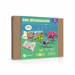 Kit collector éducatif pandacraft les dinosaures