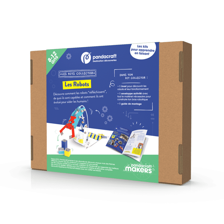 kit collector éducatif pandacraft les robots