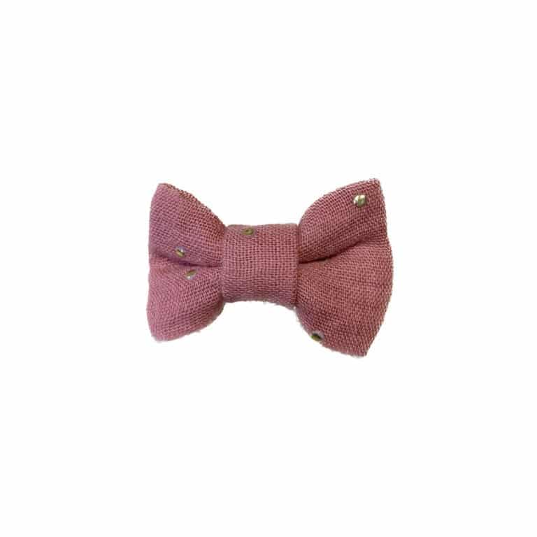 barrette noeud classique marsala tête de lylotte