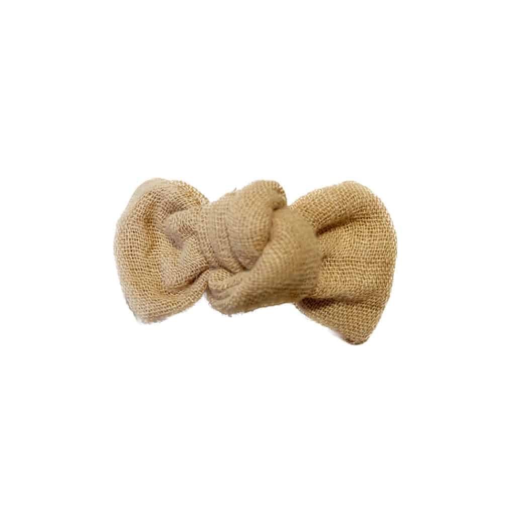 barrette mini noué camel tête de lylotte