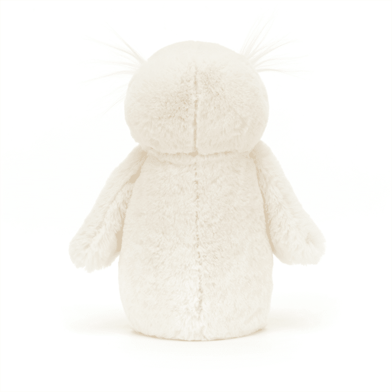 doudou chouette jellycat de dos sur fond blanc