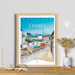 affiche Vannes place des Lices ambiance