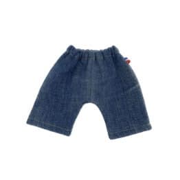 Pantalon en jean bleu clair pour poupée minikane