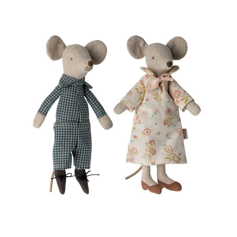 souris grand-père et grand-mère sans leur boîte