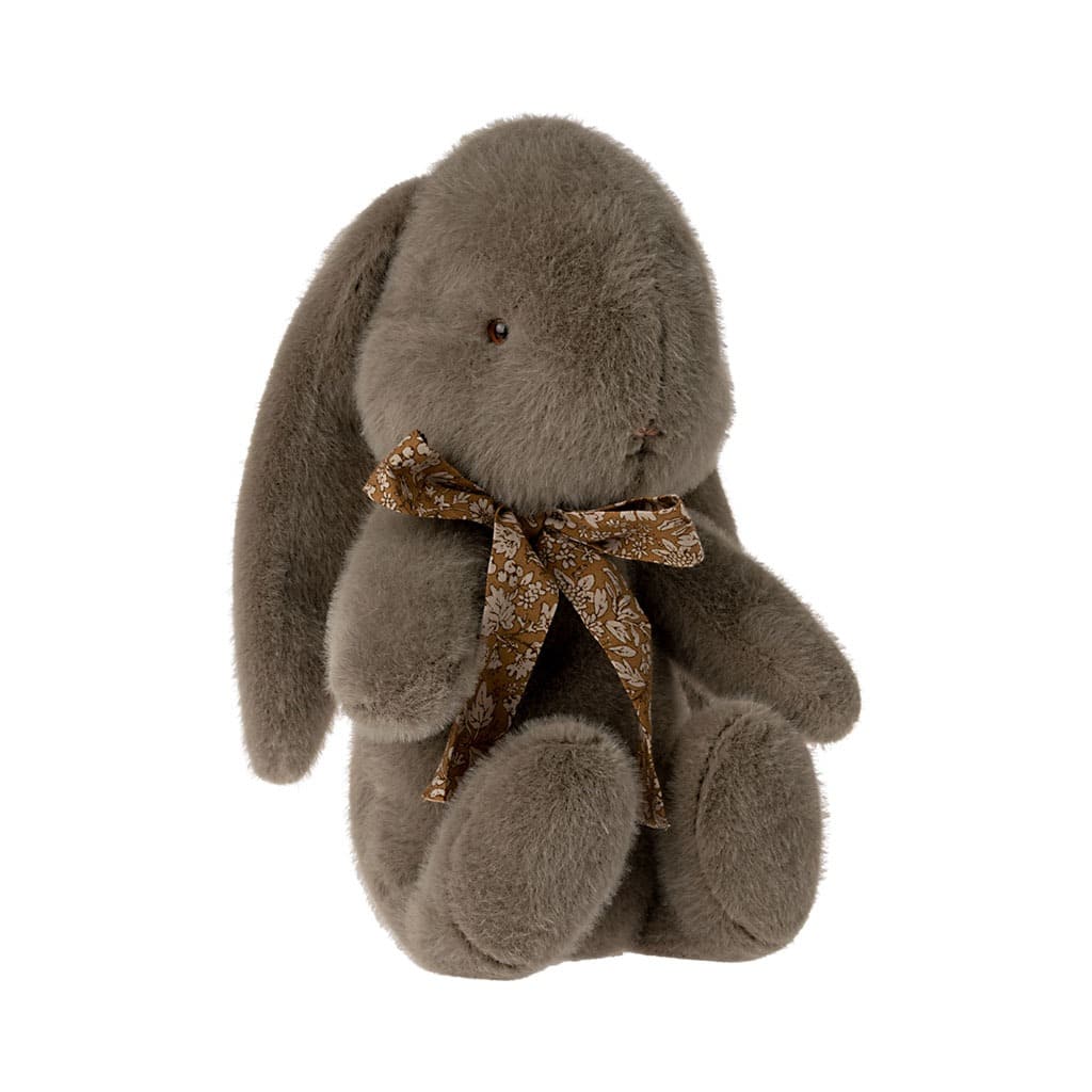 Petite peluche Lapin lapin gris avec pompon blanc de la marque