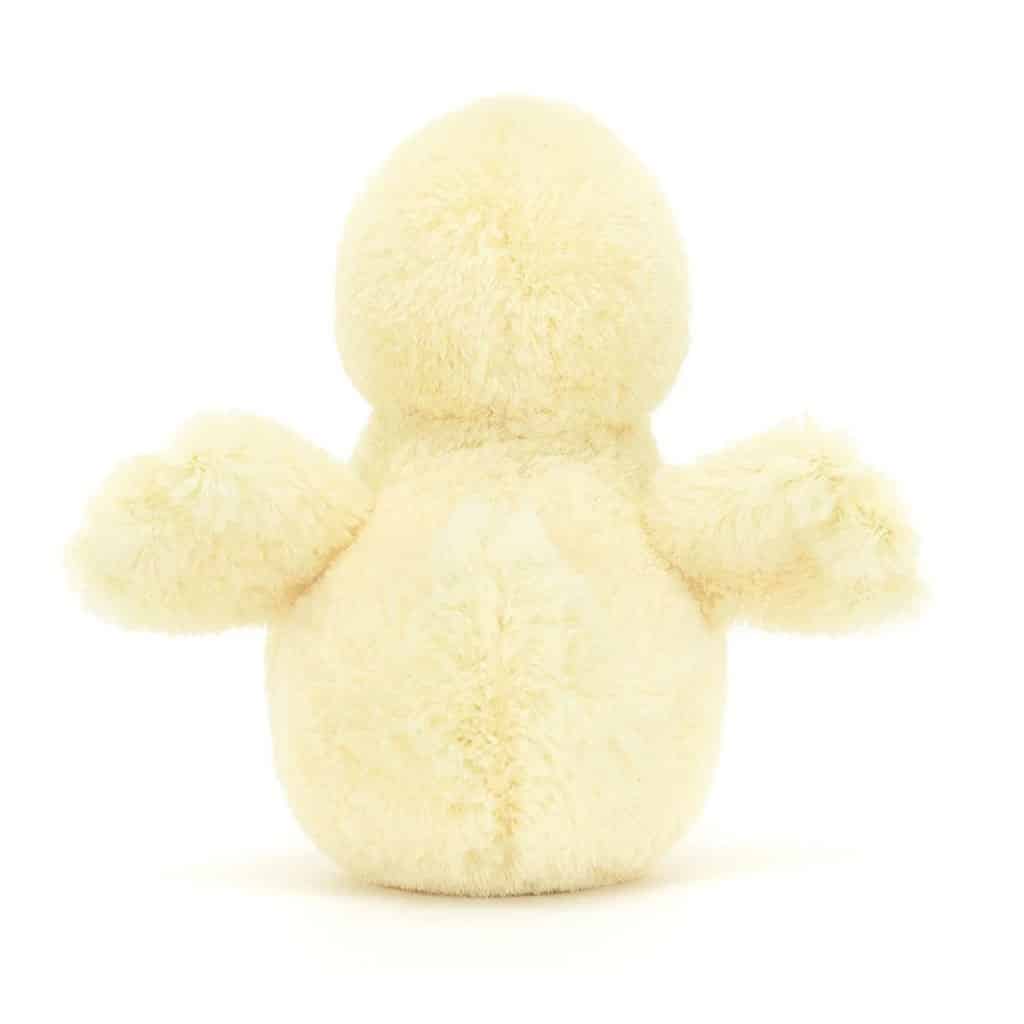 doudou canard fluffy vue de dos