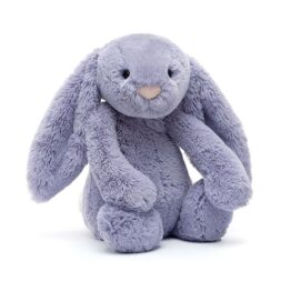 doudou lapin violet fond blanc