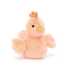 poule fluffy abricot Jellycat