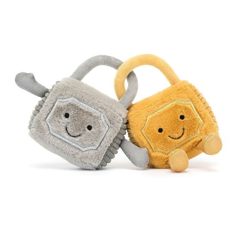 peluche duo cadenas fond blanc vue de face