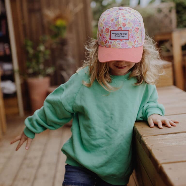 Casquette retro flowers hello hossy