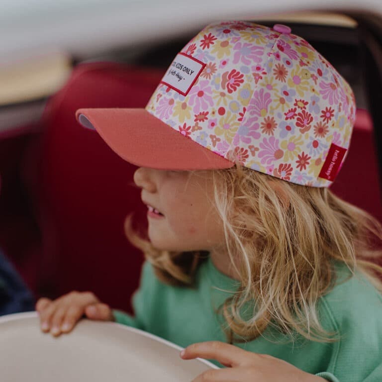 Casquette retro flowers hello hossy