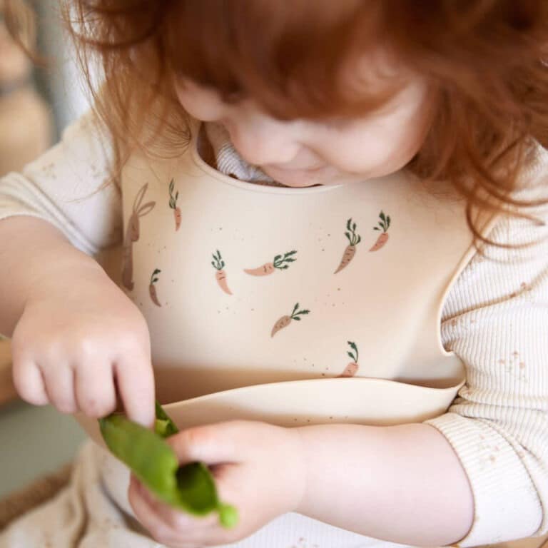 Bavoir en silicone lapins filibabba