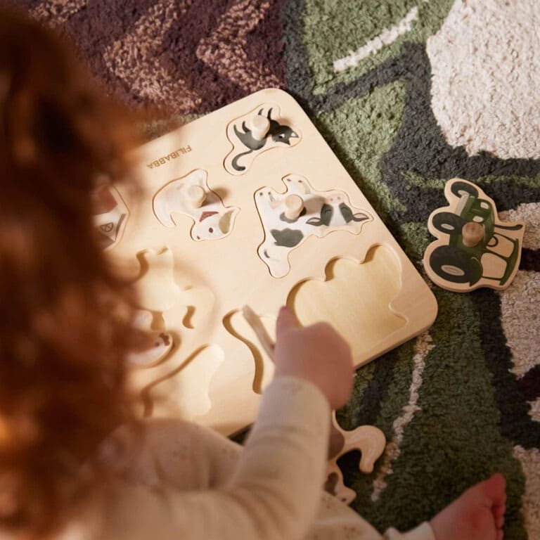 Puzzle en bois animaux de la ferme