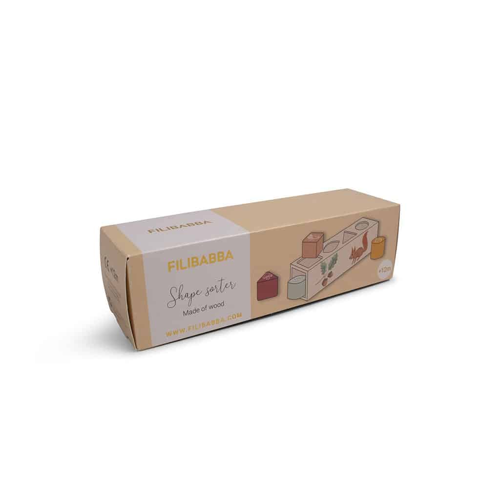 Trieur de formes en bois animaux filibabba