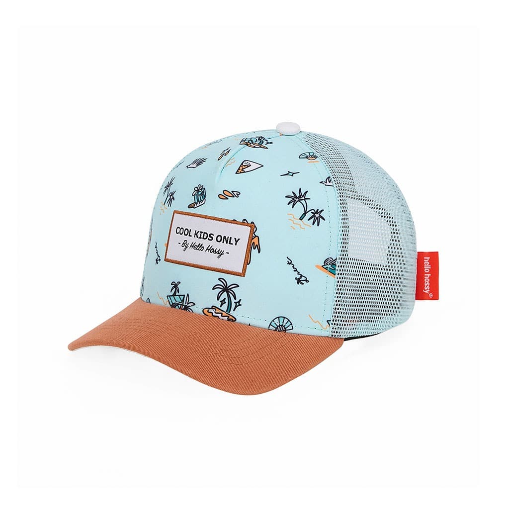 casquette trucker enfant blue island hello hossy