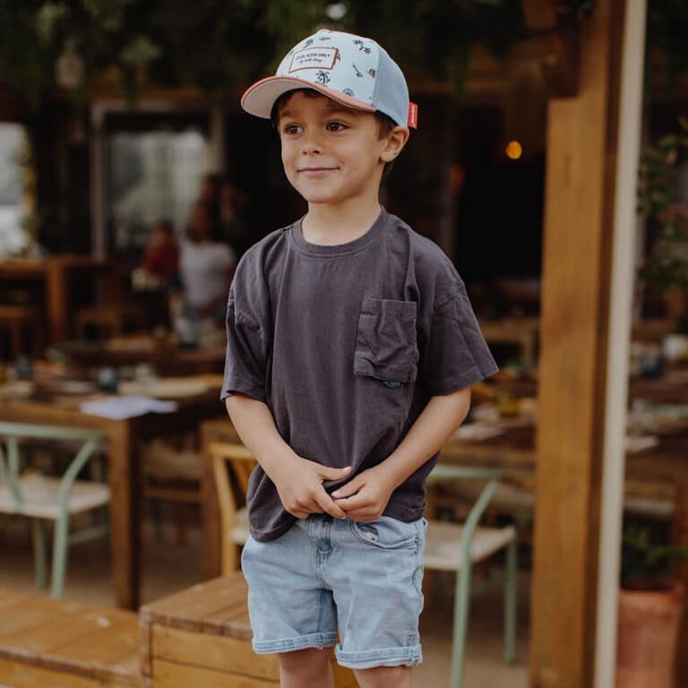 casquette trucker enfant blue island hello hossy